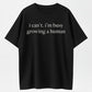 I Can't I'm Busy Growing A Human Funny Pregnancy Announcement T-Shirt