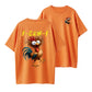 Humorous Rooster Graphic T-Shirt – 'F-CAW-F' Funny Design for Bold Personalities
