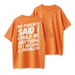 100% Cotton Funny Problem Maker Graphic T-Shirt for Men & Women