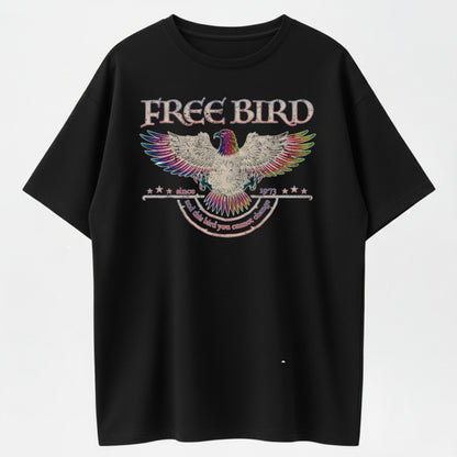 Free Bird American Vintage Style Trendy T-Shirt