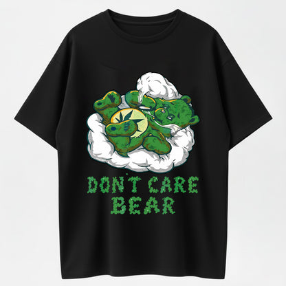 100% Cotton "Don't Care Bear" T-Shirt – Cute & Chill Animal Humor Tee