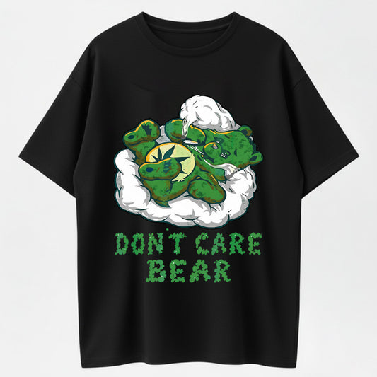 100% Cotton "Don't Care Bear" T-Shirt – Cute & Chill Animal Humor Tee