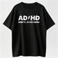 100% Cotton "ADHD Highway To... Hey Look A Squirrel!" Funny Rock Style Quote T-Shirt