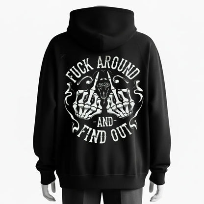 Street Skull Middle Finger Attitude Hoodie