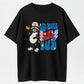 100% Cotton "Red White & Due" Funny Raccoon Maternity T-Shirt, Pregnancy Gift