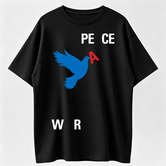 Peace Over War Dove Graphic T-Shirt – Positive Message Tee