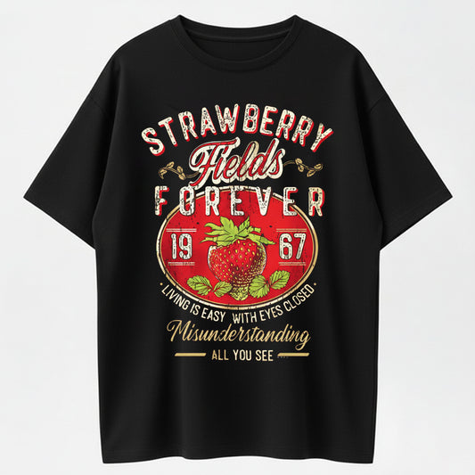 Letter Print Round Neck Tee, Casual Short Sleeve Crew Neck T-shirt for Summer