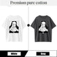 Urbntees Rebel Nun Smoking Cigar Sarcastic Graphic Pure Cotton Tee