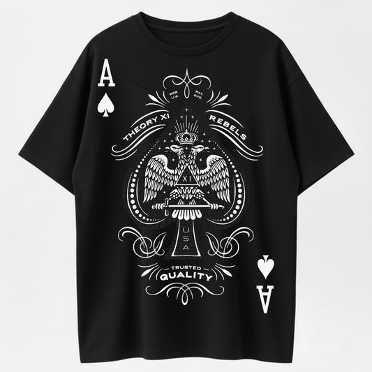 100% Cotton "Theory XI Rebels" T-Shirt – Ace of Spades Design
