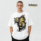 Urbntees Ripped Skull Golden Bones Dark Graphic Organic Cotton Unisex T-Shirt