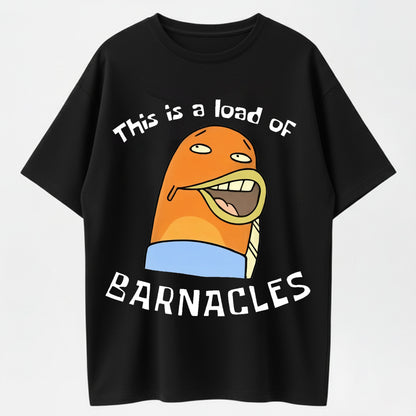 This Is a Load of Barnacles Funny SpongeBob Style Organic Cotton Unisex T-Shirt