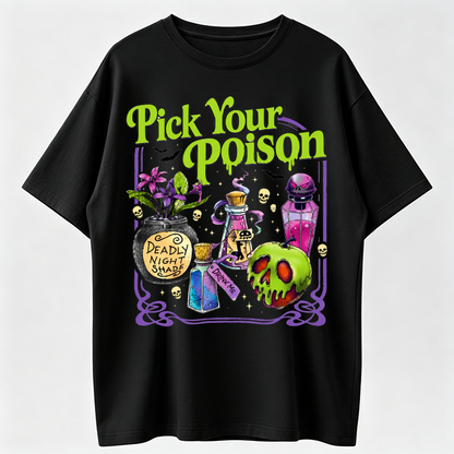 Pick Your Poison Vintage Shirt, Princess Halloween TShirt