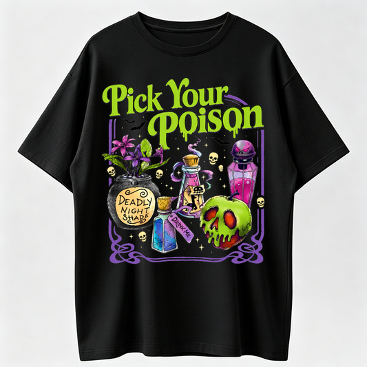 Pick Your Poison Vintage Shirt, Princess Halloween TShirt