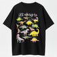 Urbntees It's Okay to Be Different Neurodivergent Dinosaurs Organic Cotton Unisex T-Shirt