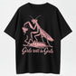 Girls Will Be Girls Funny Praying Mantis Graphic Tee