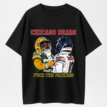 100% Cotton "Chicago Bears vs Packers" T-Shirt – Rivalry Football Fan Tee