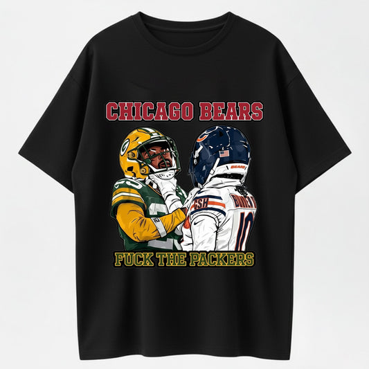 100% Cotton "Chicago Bears vs Packers" T-Shirt – Rivalry Football Fan Tee