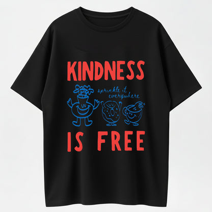Urbntees Kindness Is Free Sprinkle It Everywhere Cute Monsters Organic Cotton Unisex T-Shirt