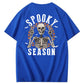 Halloween Spooky Season Funny Skll Pattern  Print 100%Cotton T-Shirt