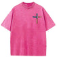 Stand For The Flag Kneel For The Cross 4th Of July Washed T-Shirt