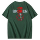 I'm Broken Skull Smile Pattern 100% Cotton T-Shirt