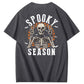 Halloween Spooky Season Funny Skll Pattern  Print 100%Cotton T-Shirt