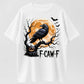 F-CAW-F Gothic Raven Full Moon Halloween Tee