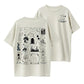 Trendy Dark Halloween Collage Graphic T-Shirt