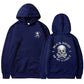 BALCK SHEEP OF MY FAMILY Skull Black Print Hoodie