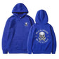 BALCK SHEEP OF MY FAMILY Skull Black Print Hoodie