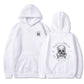 BALCK SHEEP OF MY FAMILY Skull Black Print Hoodie