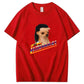 Trendy Funny Cotton Crew Neck Graphic Tees