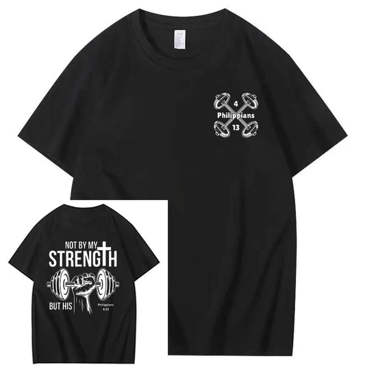 Lift with the Lord Christian Gym Workout Jesus Weightlifting T-Shirt