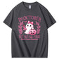 In October We Wear Pink Pattern100% Cotton T-Shirt