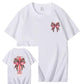 Watercolor Cross Playful Bow Tie T-Shirt