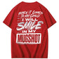 When It Comes To My Child I Will Smile In My Mugshot Printed Men's T-shirt