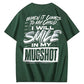 When It Comes To My Child I Will Smile In My Mugshot Printed Men's T-shirt
