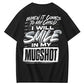 When It Comes To My Child I Will Smile In My Mugshot Printed Men's T-shirt