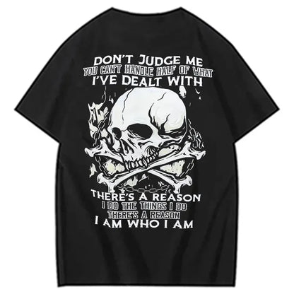 100% Cotton Don't Judge Me Print T-shirt