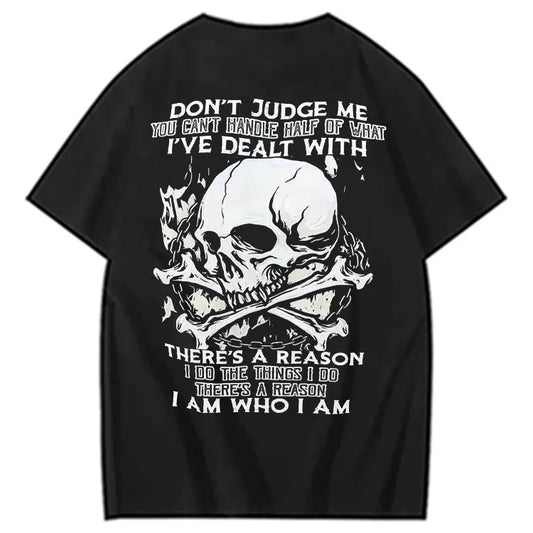 100% Cotton Don't Judge Me Print T-shirt