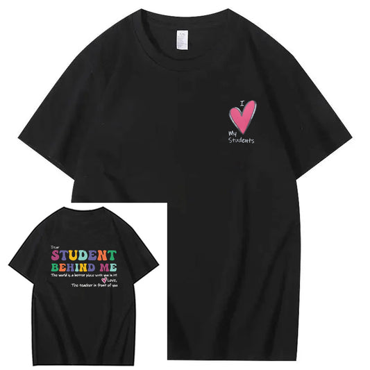 Student Behind Teacher Tee