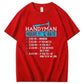 Handyman Hourly Rate Humor Carpenter Funny Handy Man T-Shirt Unisex T-shirt