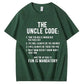 Gift for Uncle: The Uncle Code Funny Rules Shirt