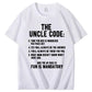 Gift for Uncle: The Uncle Code Funny Rules Shirt