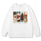 Merry Christmas Santa Claus Reindeer Car Xmas Gift Sweatshirt