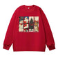 Merry Christmas Santa Claus Reindeer Car Xmas Gift Sweatshirt