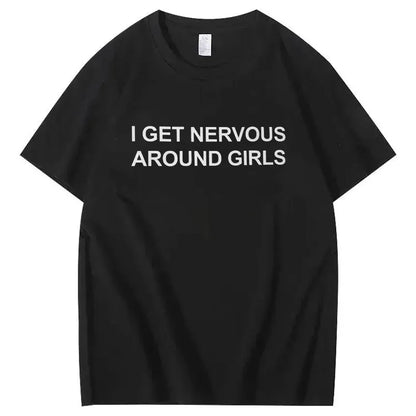 Humor Graphic Tee for Shy Guys