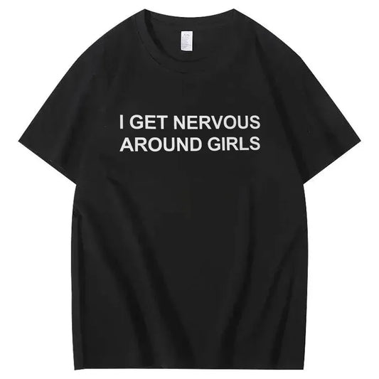 Humor Graphic Tee for Shy Guys