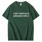 Humor Graphic Tee for Shy Guys