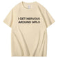 Humor Graphic Tee for Shy Guys